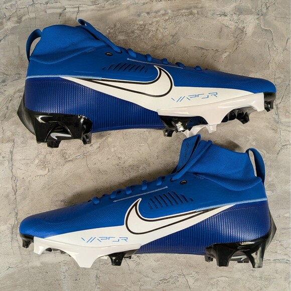 Nike Vapor Edge Pro 360 2 Men\'s 12 Game Royal White Football Cleats DA5456-414 main image 4